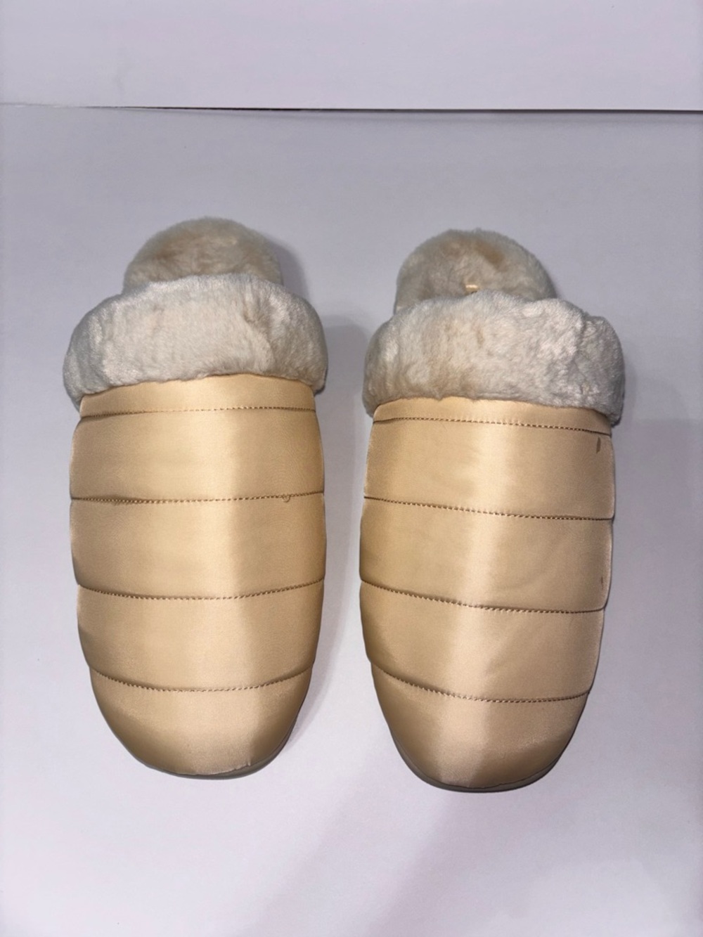Vionic Josephine Quilted Faux Fur Mule Slide Slipper Size 11